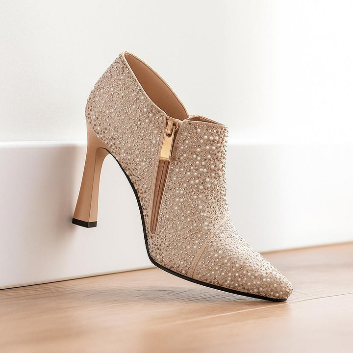 Aurora | Crystal Ankle Heels
