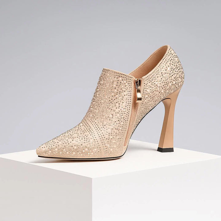 Aurora | Crystal Ankle Heels