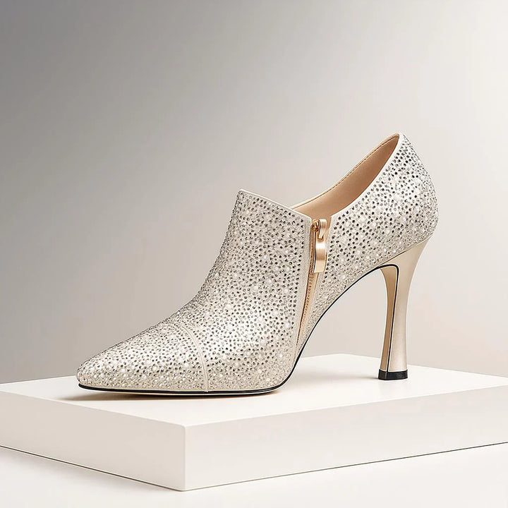 Aurora | Crystal Ankle Heels