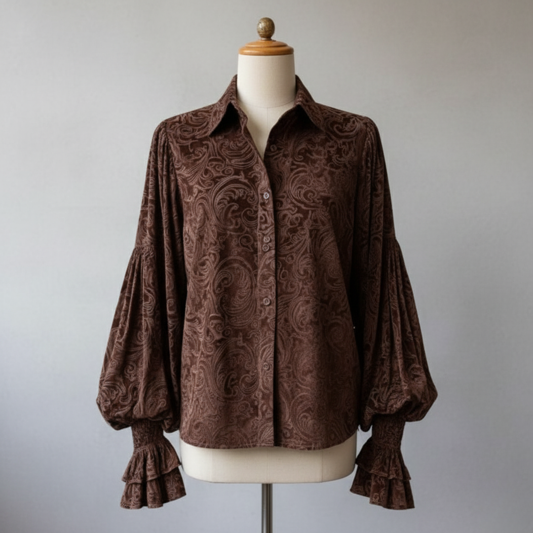 Isabella | Velvet Blouse