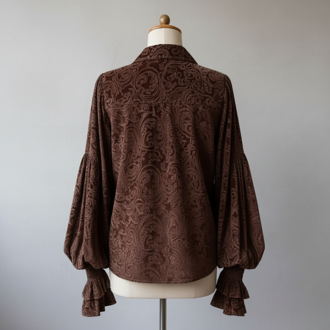 Isabella | Velvet Blouse