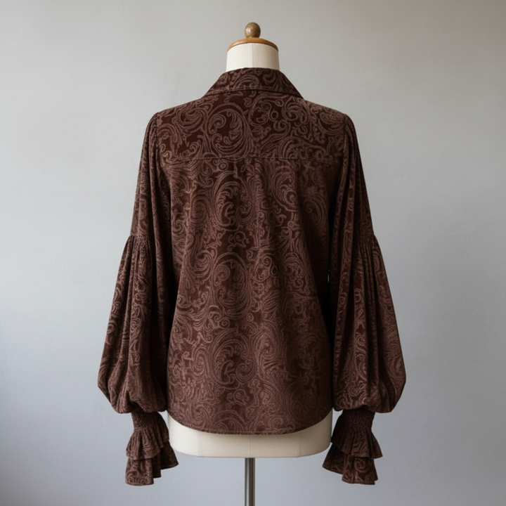 Isabella | Velvet Blouse
