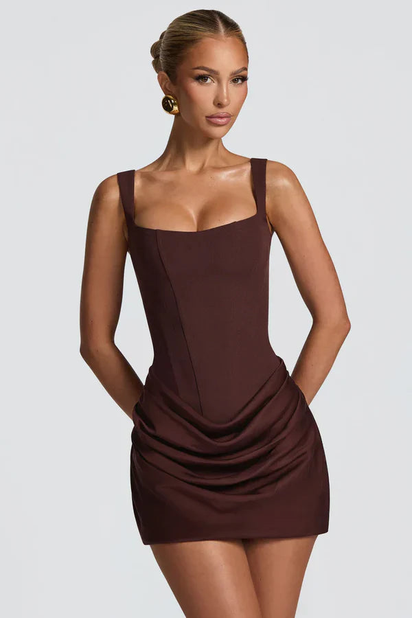 Veloria Drape Mini Dress