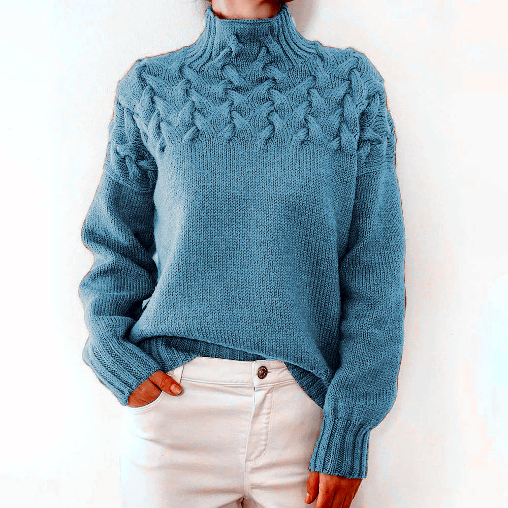 Braided Yoke Knit Jumper