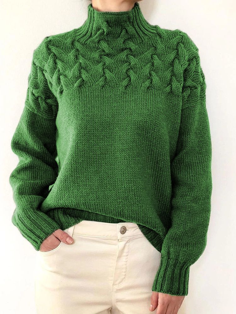 Braided Yoke Knit Jumper