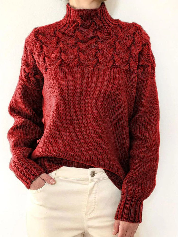 Braided Yoke Knit Jumper