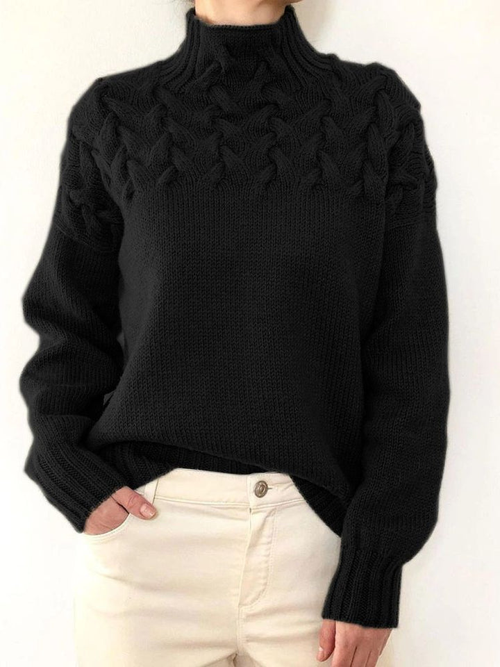 Braided Yoke Knit Jumper