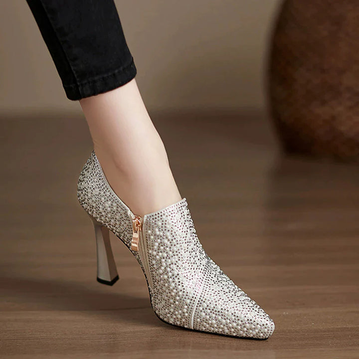 Aurora | Crystal Ankle Heels