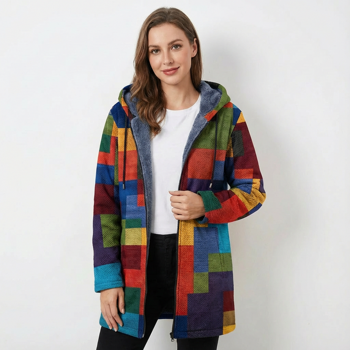 Delilah™ | Luxurious Art-Inspired Zip-Up Hoodie