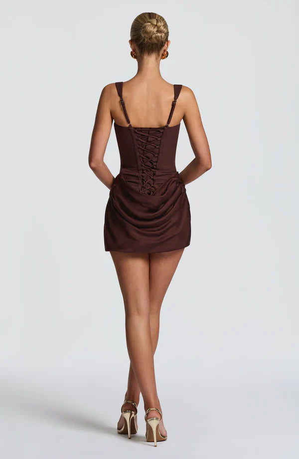Veloria Drape Mini Dress