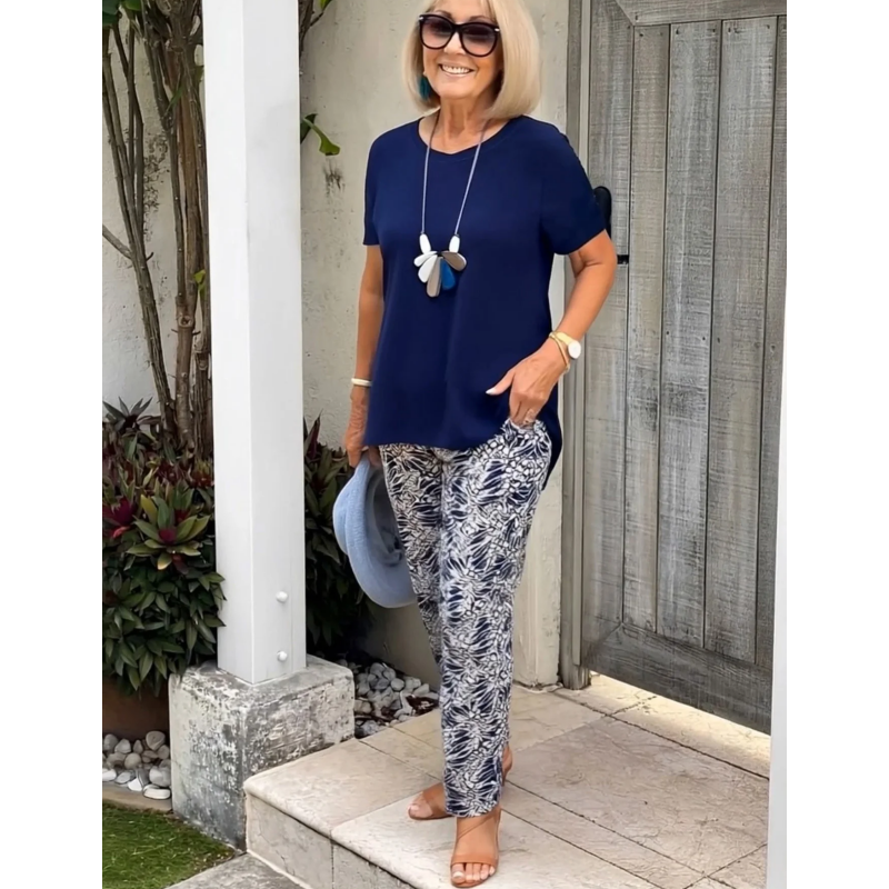 MARIA - Effortless Printed Two-Piece Set