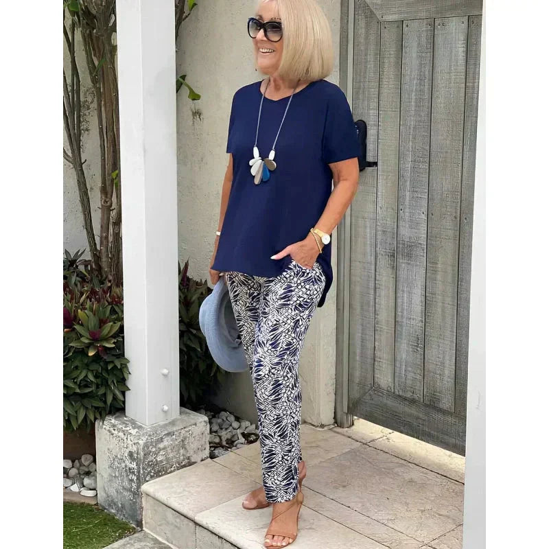 MARIA - Effortless Printed Two-Piece Set